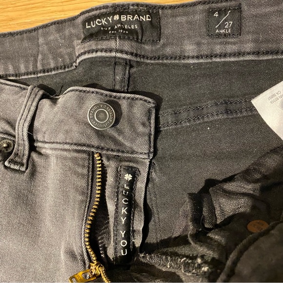 Lucky Brand Lolita Low Rise Skinny Ankle Jeans size 4/27 in black - Picture 6 of 16
